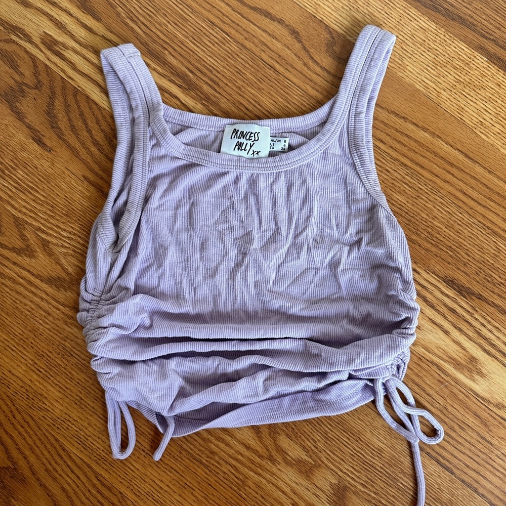 Princess Polly Madelyn Top Lilac - Picture 3 of 5